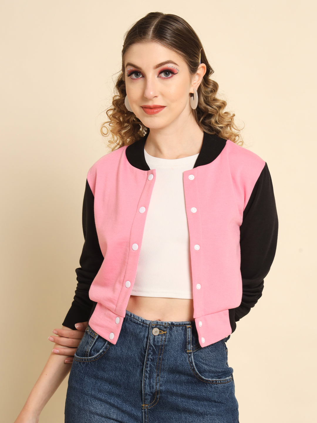 TANDUL  Women Colorblock Casual Jacket