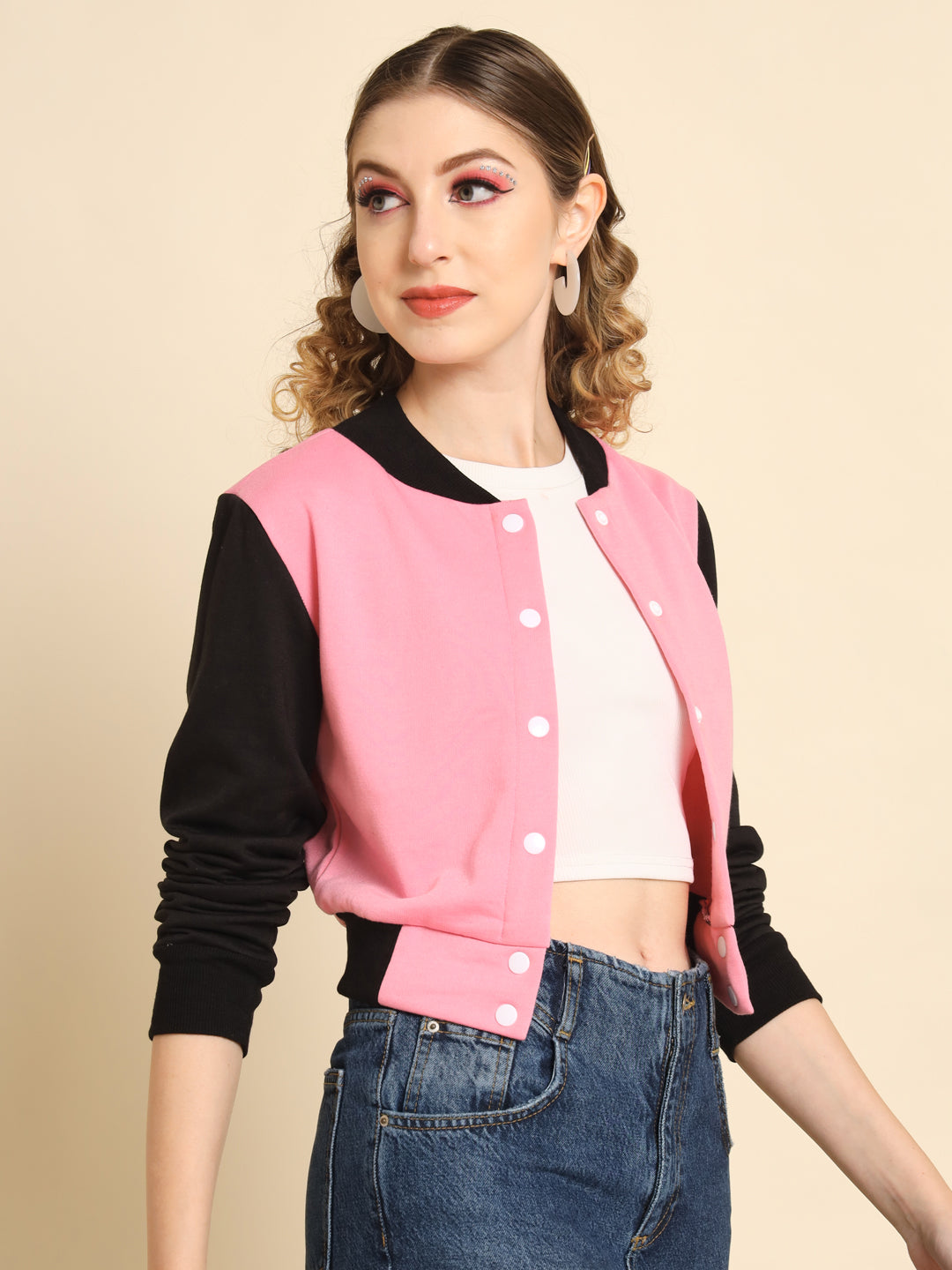 TANDUL  Women Colorblock Casual Jacket