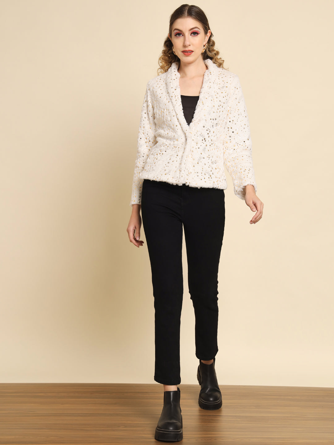 WOMEN WHITE BLAZER