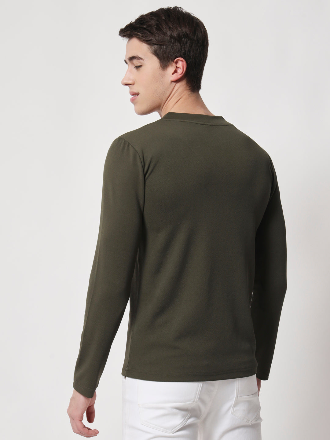 TANDUL Men Full Sleeve Solid Sweatshirt