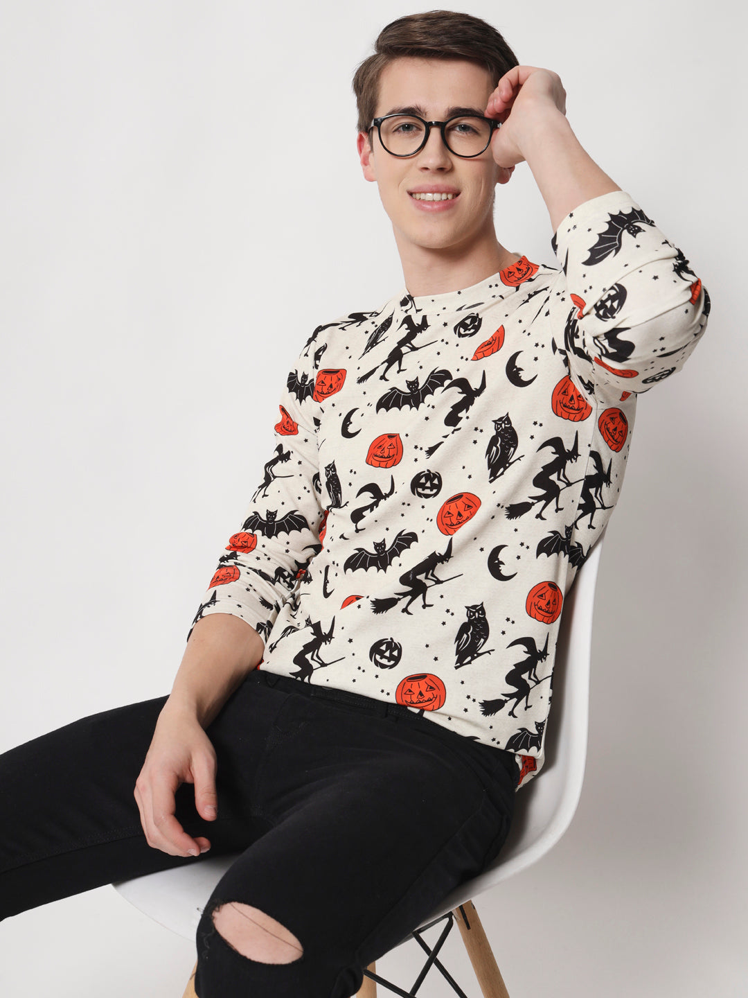 TANDUL  Men Full Sleeve Printed Sweatshirt