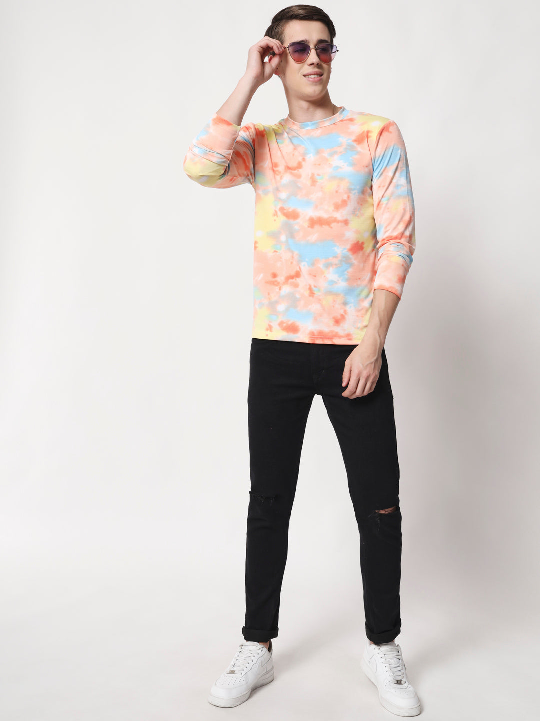 TANDUL  Men Printed Round Neck Multicolor T-Shirt