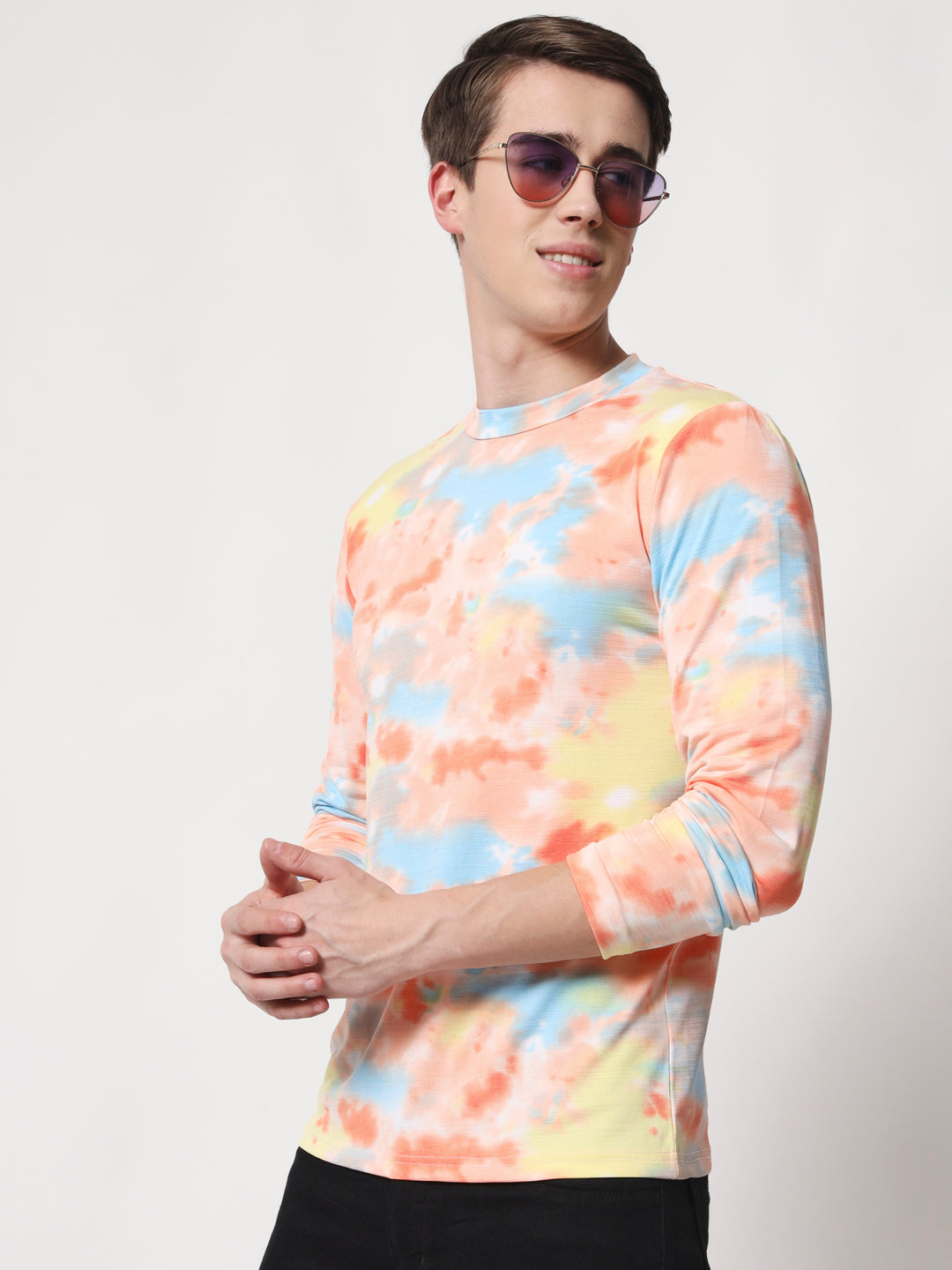 TANDUL  Men Printed Round Neck Multicolor T-Shirt