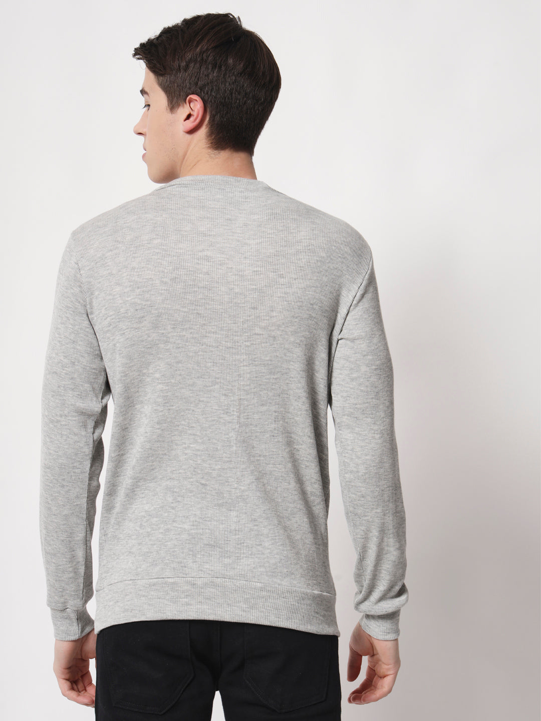 TANDUL  Men Full Sleeve Solid Sweatshirt