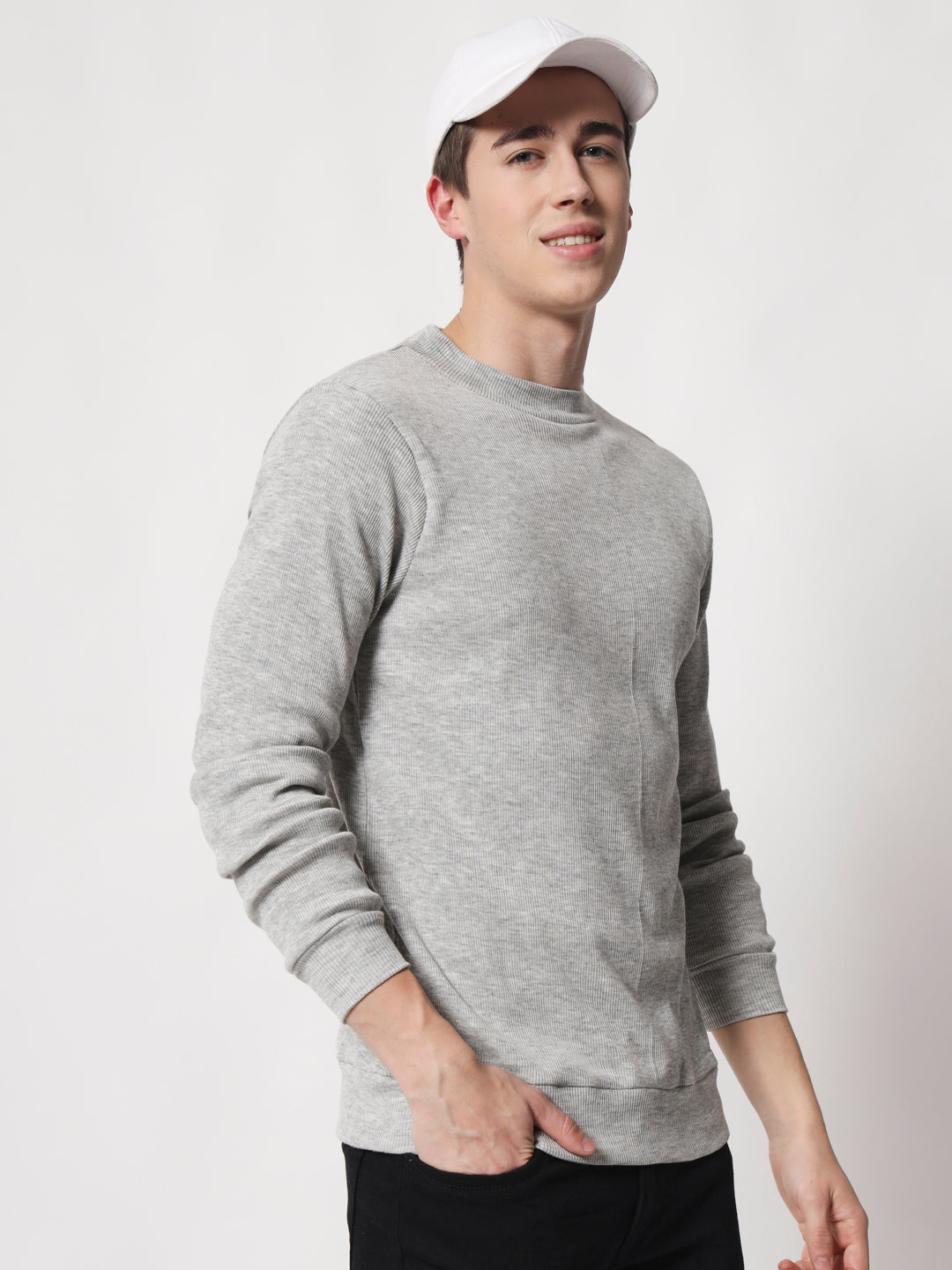 TANDUL  Men Full Sleeve Solid Sweatshirt