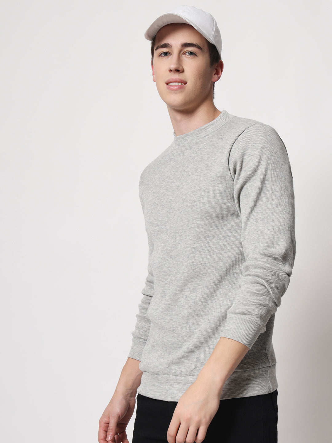 TANDUL  Men Full Sleeve Solid Sweatshirt