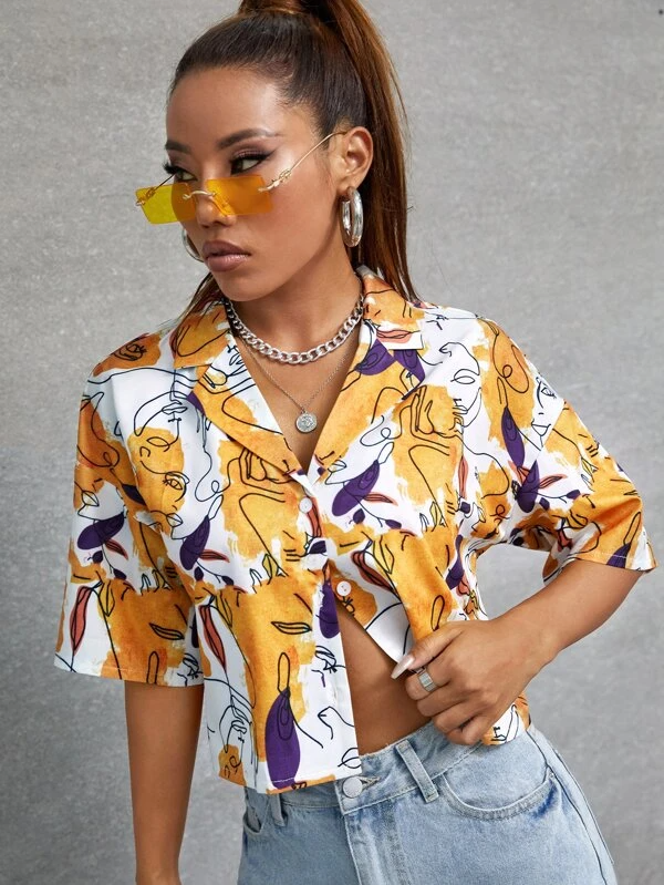 TANDUL Women Printed Casual Multicolor Shirt
