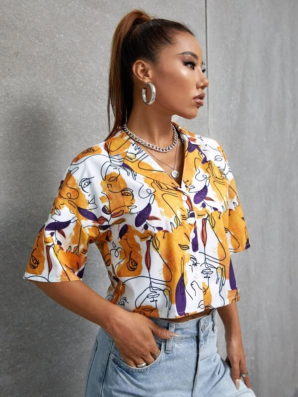 TANDUL Women Printed Casual Multicolor Shirt