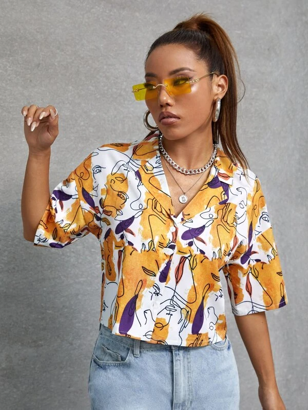 TANDUL Women Printed Casual Multicolor Shirt