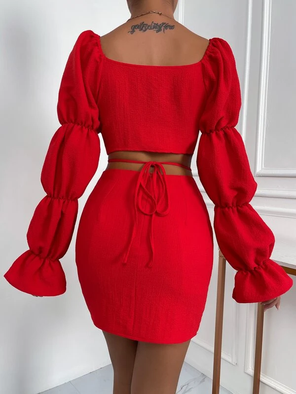 TANDUL  Women Bodycon Red Dress