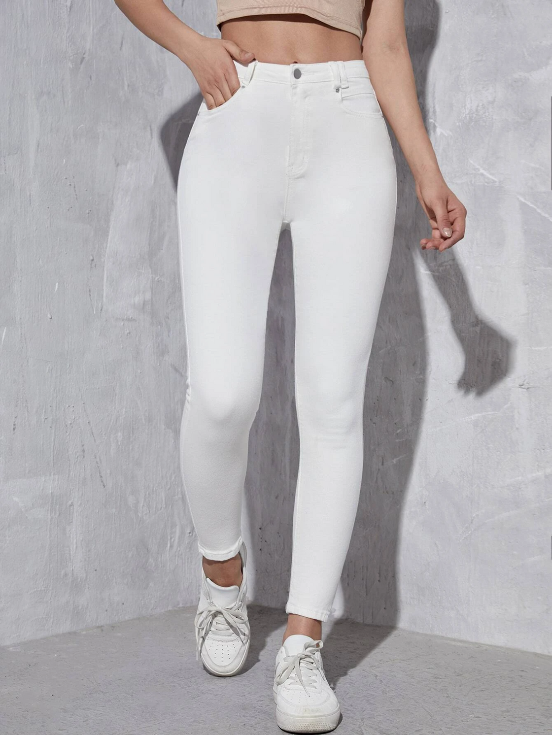 TANDUL  Women Regular Mid Rise White Jeans