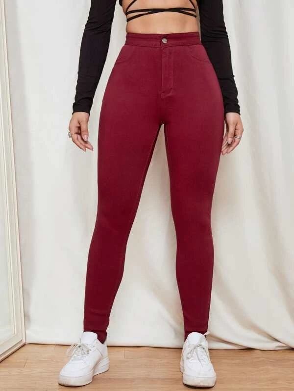 TANDUL  Women Regular Mid Rise Maroon Jeans