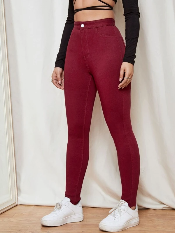 TANDUL  Women Regular Mid Rise Maroon Jeans