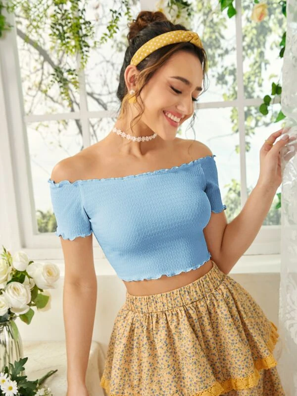 TANDUL  Casual Noodle Straps Solid Women Blue Top