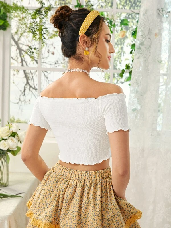 TANDUL  Formal Noodle Straps Solid Women White Top
