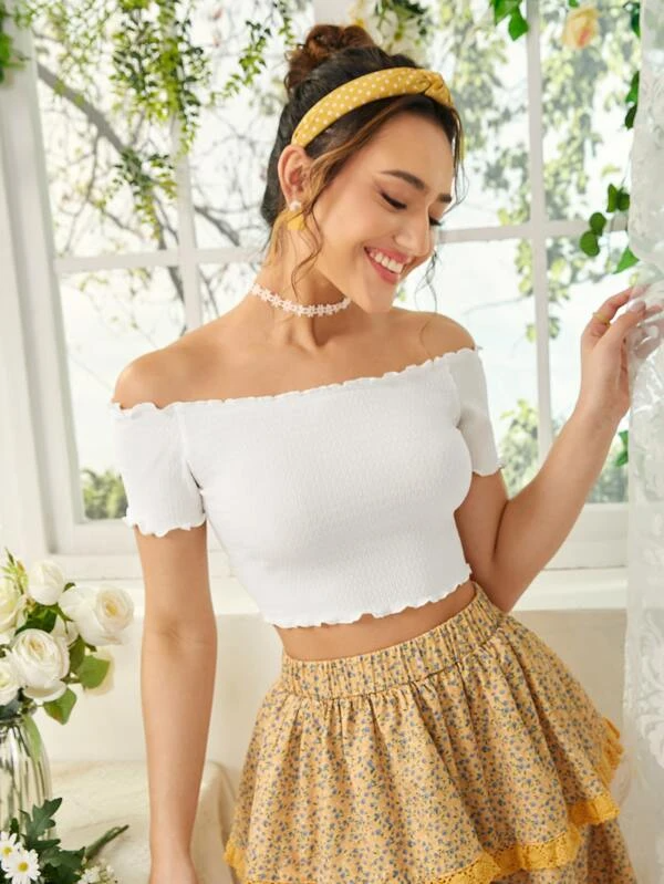 TANDUL  Formal Noodle Straps Solid Women White Top