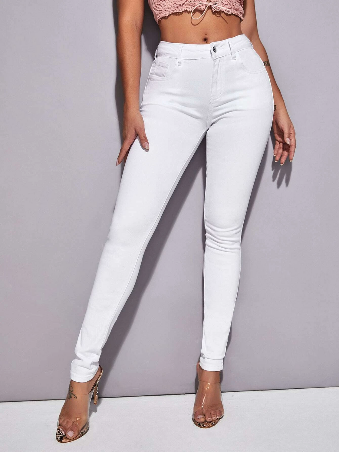 TANDUL  Women Regular Mid Rise White Jeans