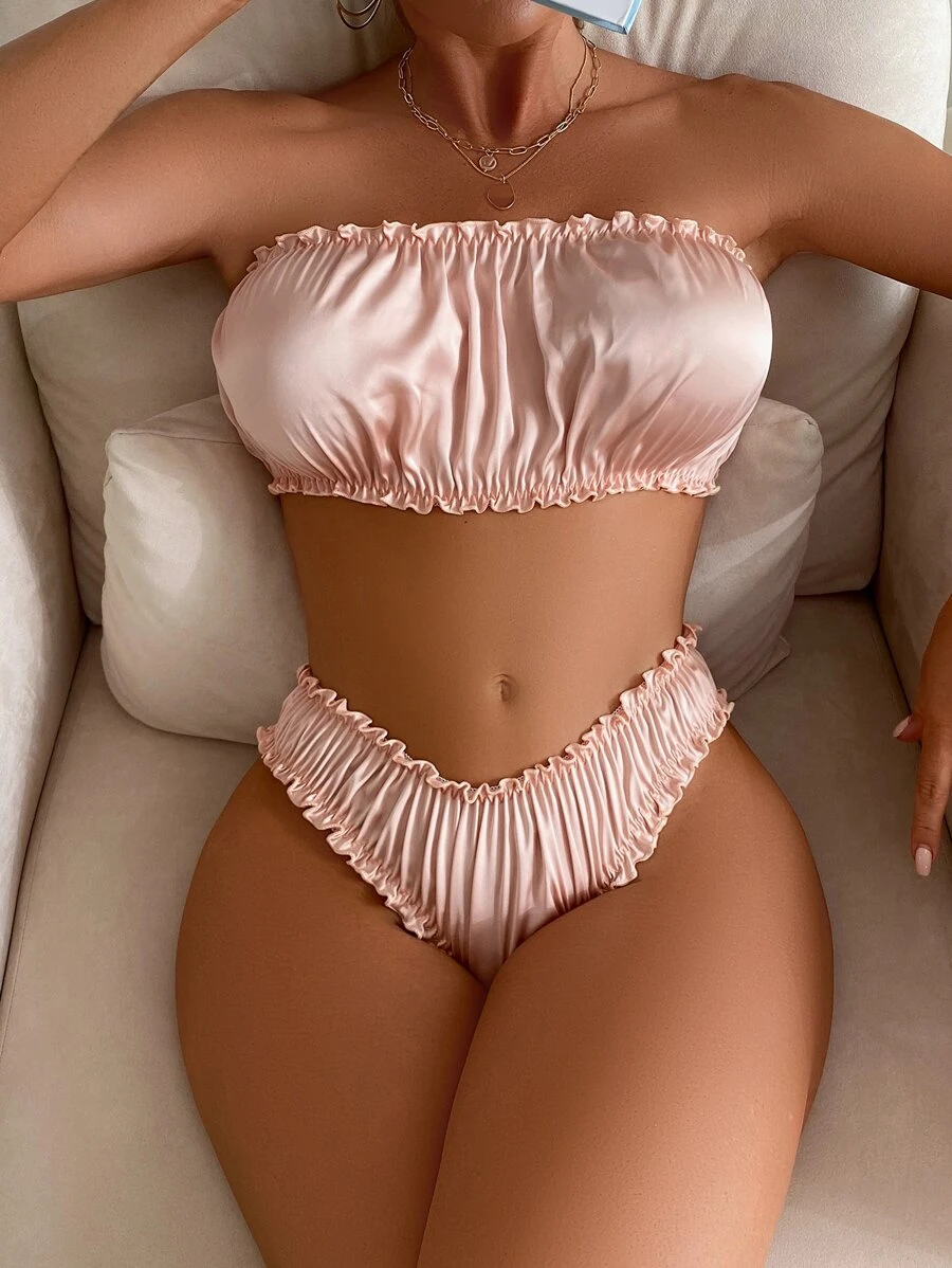 WOMEN TRENDY PINK LINGERIE