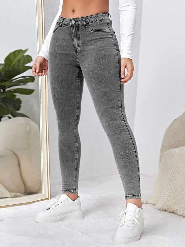 TANDUL  Women Regular Mid Rise Grey Jeans