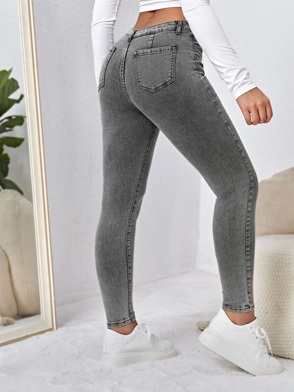 TANDUL  Women Regular Mid Rise Grey Jeans