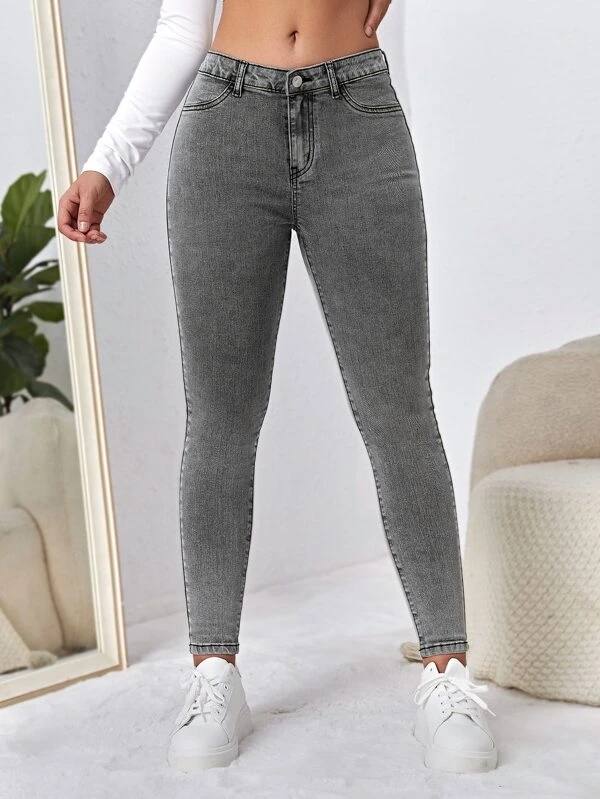 TANDUL  Women Regular Mid Rise Grey Jeans