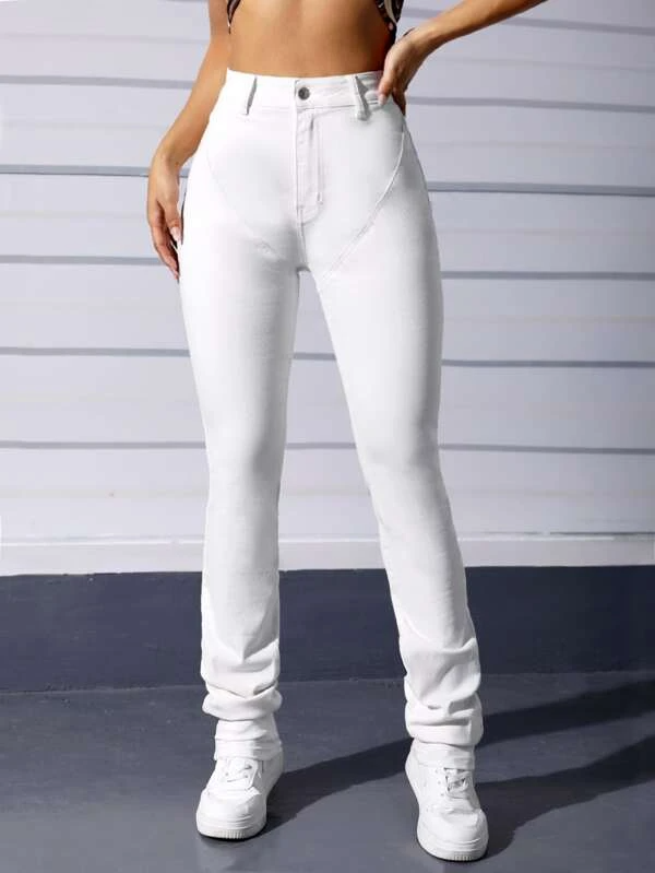 TANDUL  Women Regular Mid Rise White Jeans