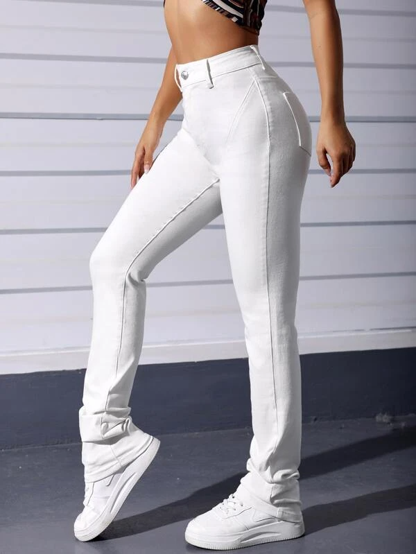 TANDUL  Women Regular Mid Rise White Jeans