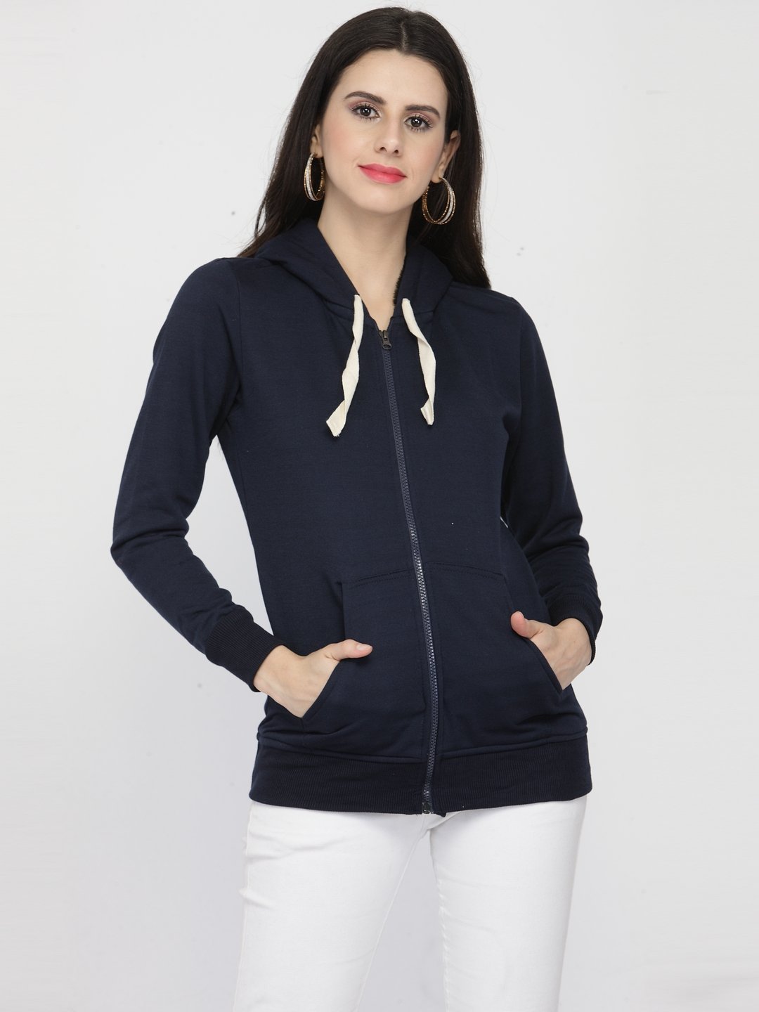 ZARVEY Full Sleeve Solid Women Jacket