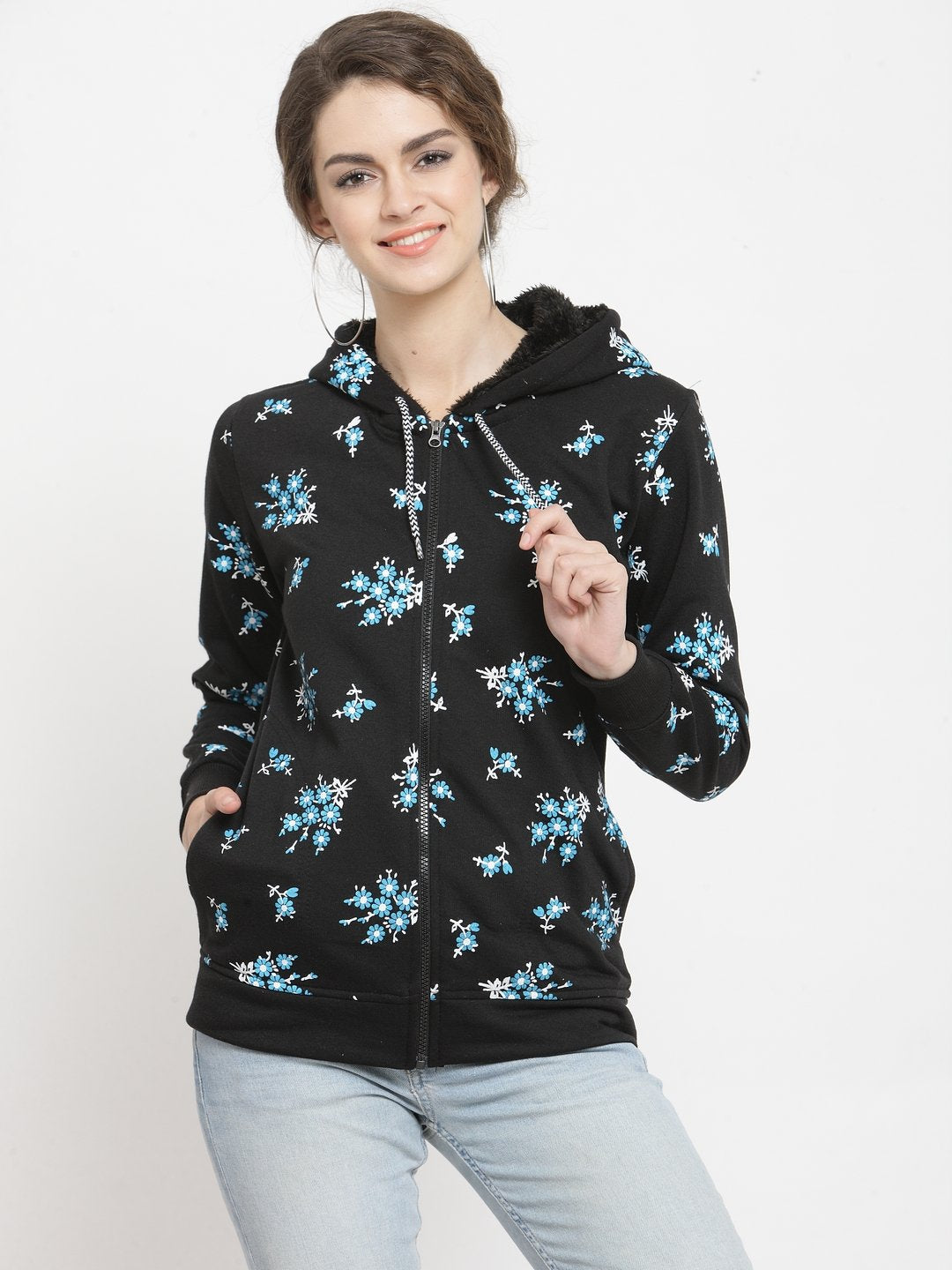 ZARVEY Full Sleeve Printed, Floral Print Women Jacket