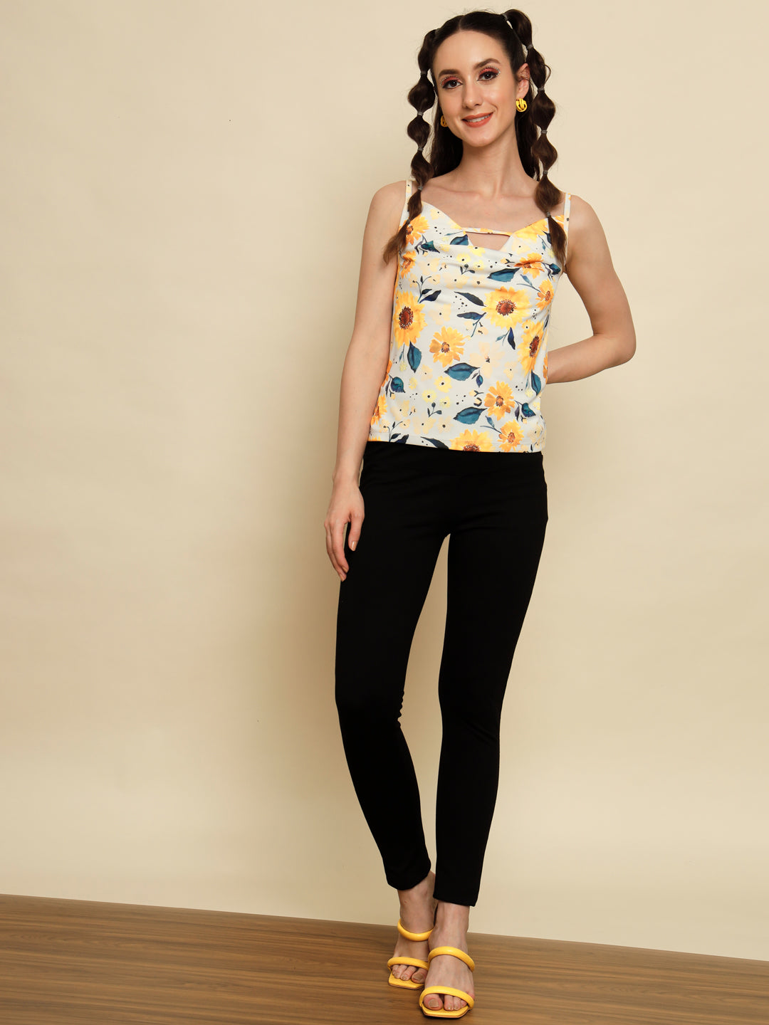 TANDUL  Casual Regular Sleeves Printed Women Multicolor Top