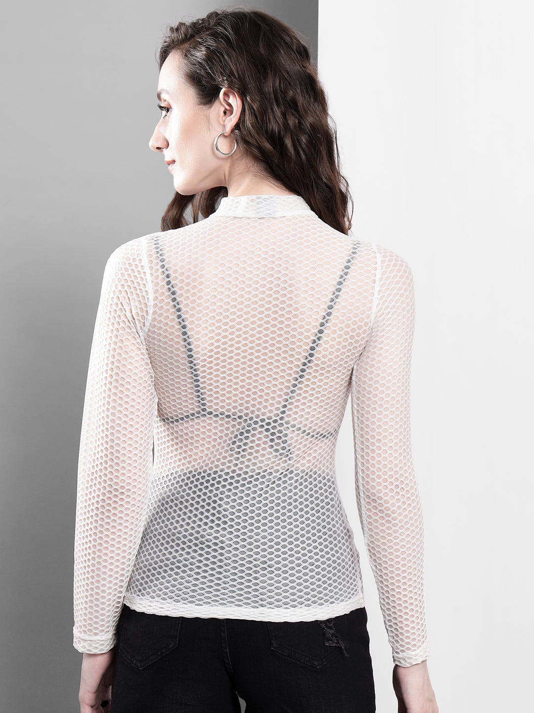 TANDUL  Casual Regular Sleeves Self Design Women White Top