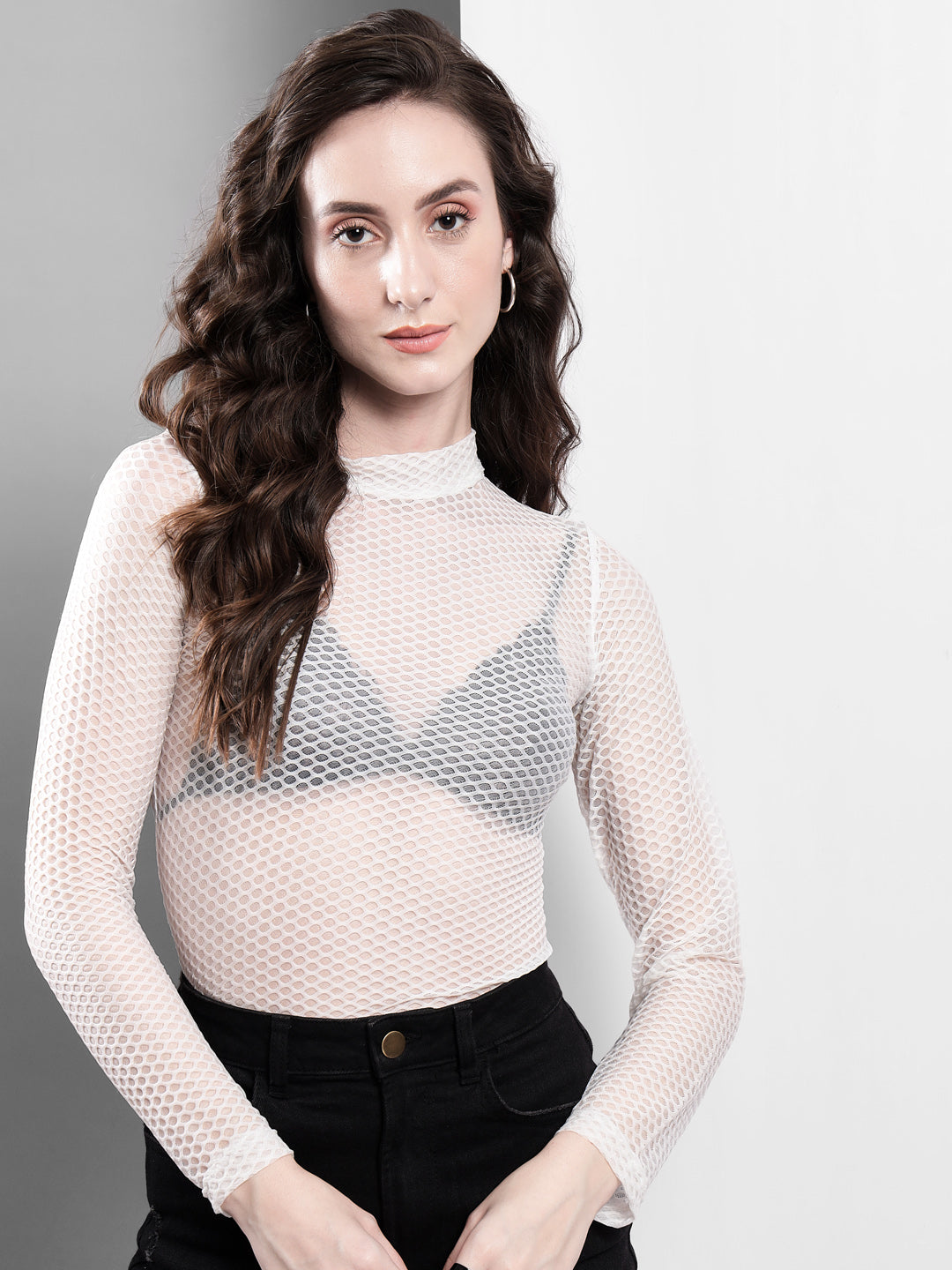 TANDUL  Casual Regular Sleeves Self Design Women White Top