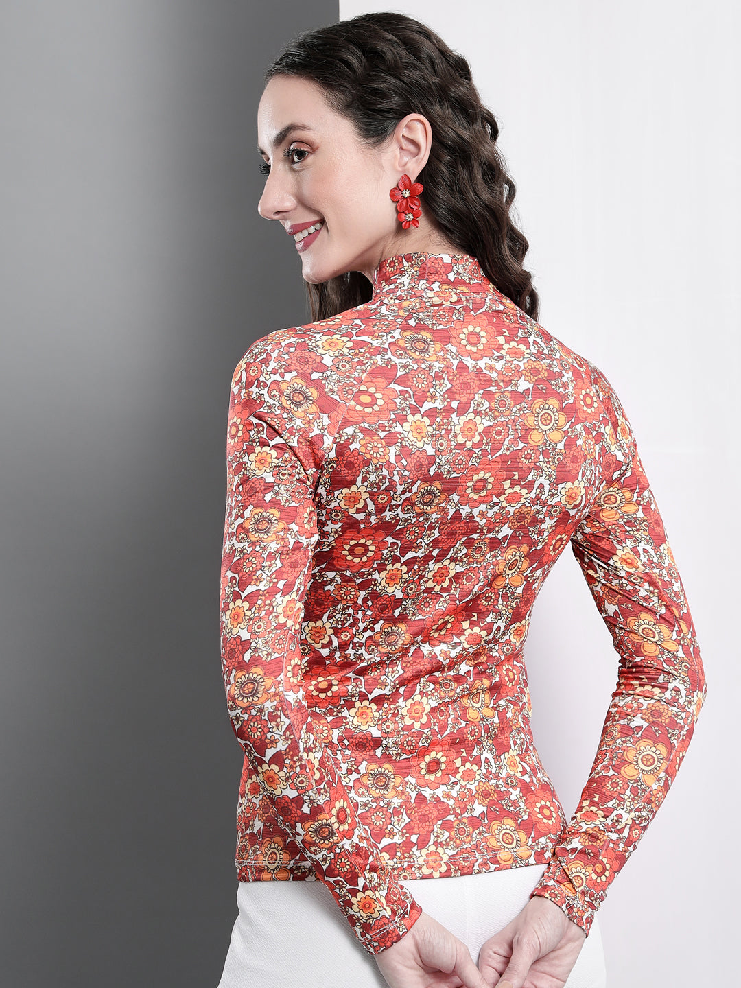 TANDUL  Casual Regular Sleeves Printed Women Multicolor Top