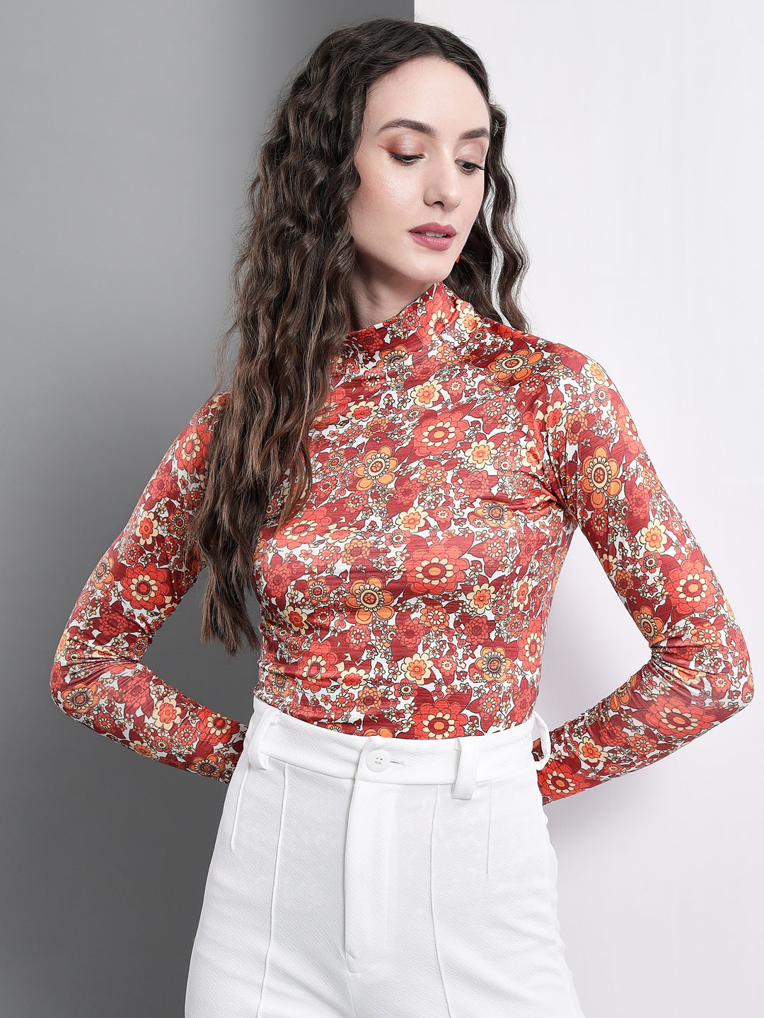 TANDUL  Casual Regular Sleeves Printed Women Multicolor Top