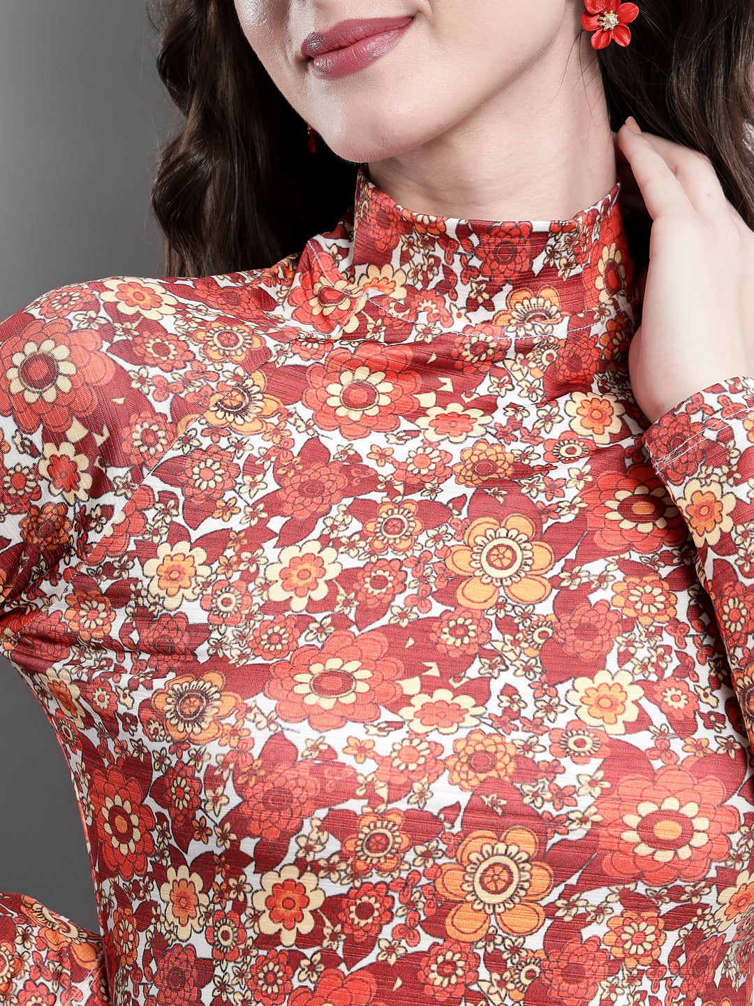 TANDUL  Casual Regular Sleeves Printed Women Multicolor Top