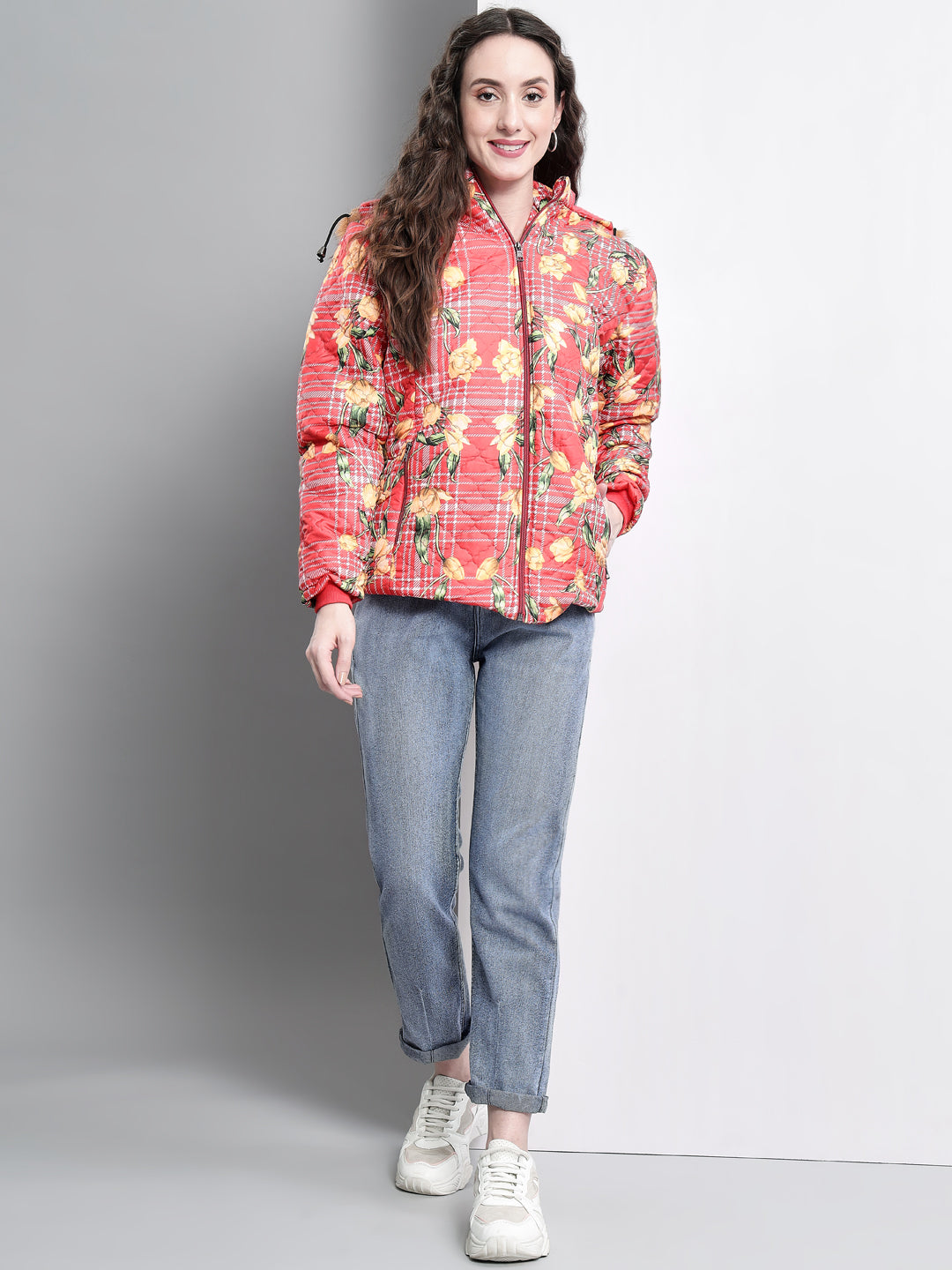 TANDUL Full Sleeve Printed Women Bomber Jacket