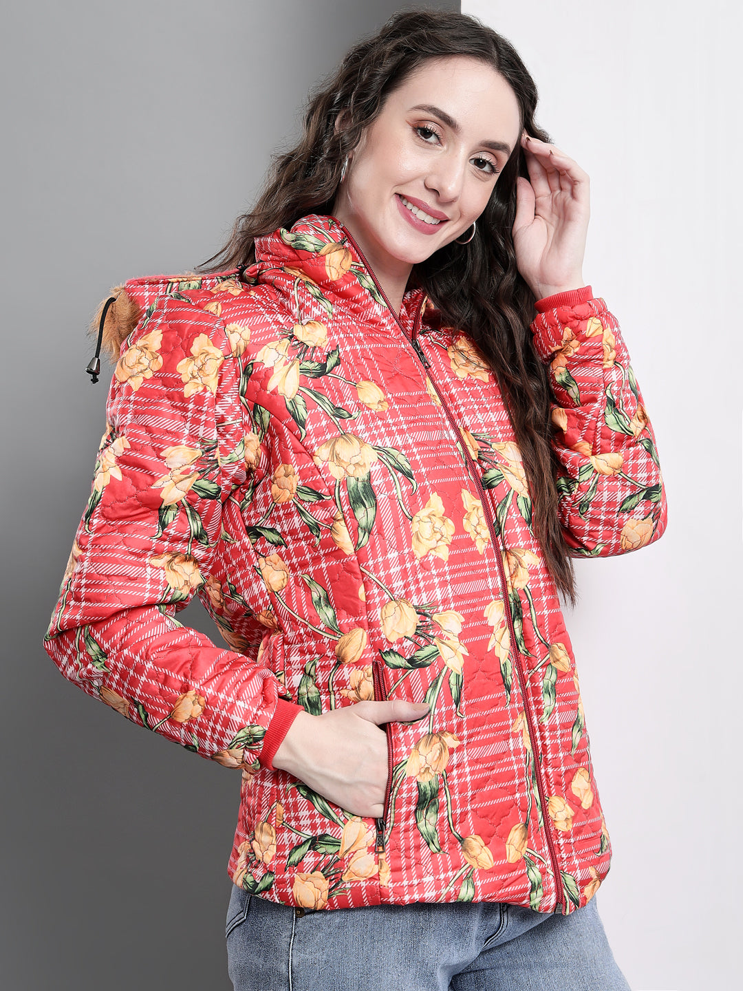 TANDUL Full Sleeve Printed Women Bomber Jacket