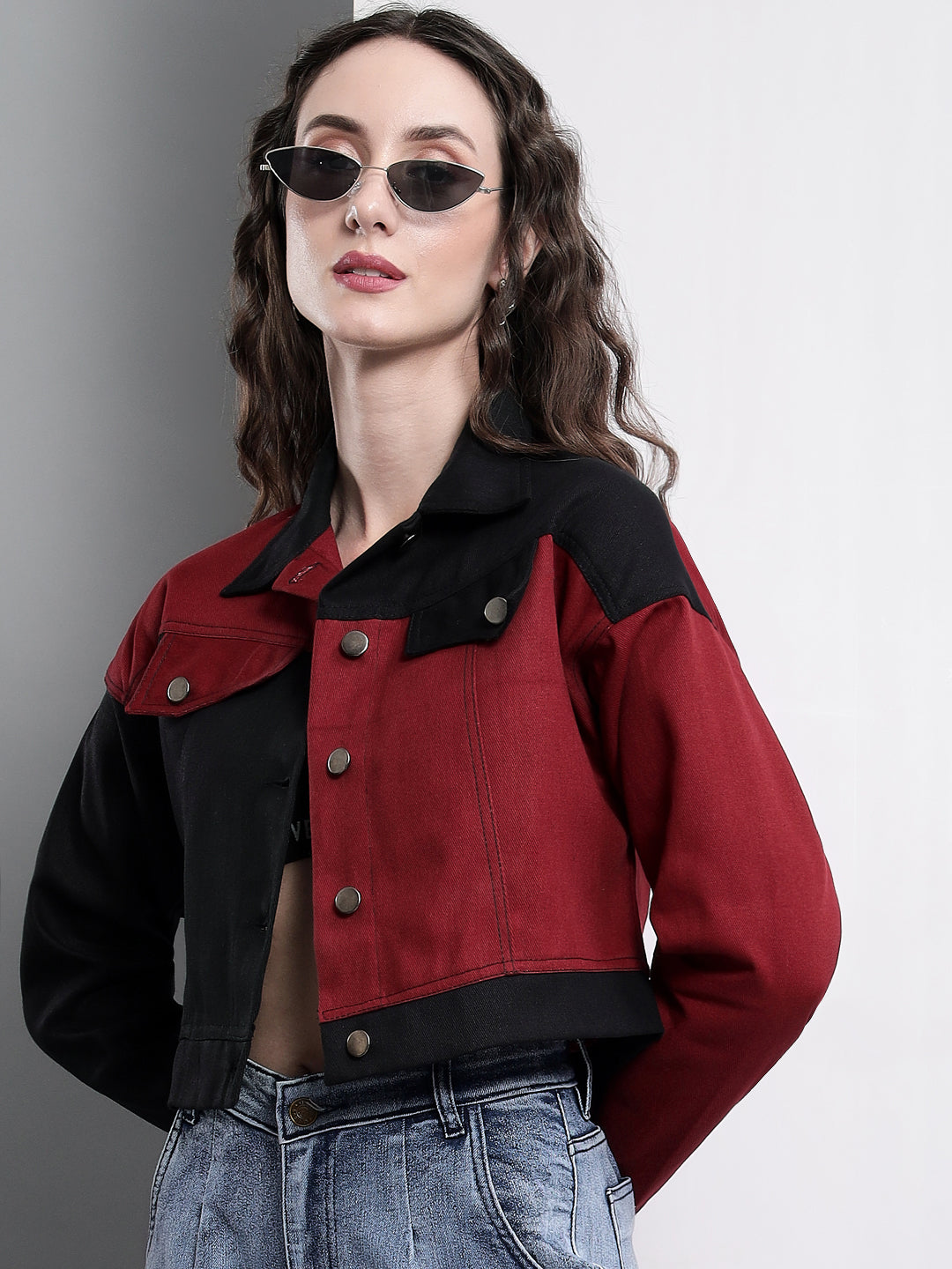 TANDUL Full Sleeve Color block Women Biker/Riding Jacket