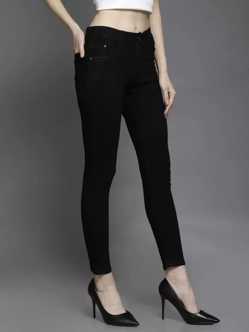 TANDUL  Regular Women Black Jeans