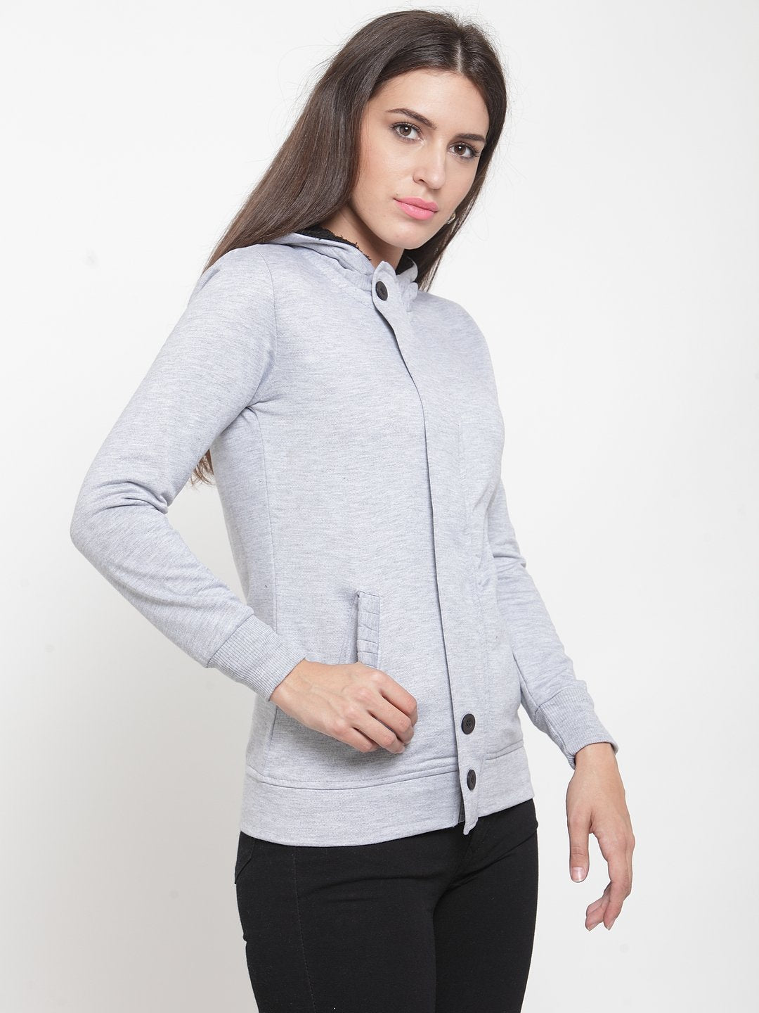 ZARVEY Full Sleeve Solid Women Jacket