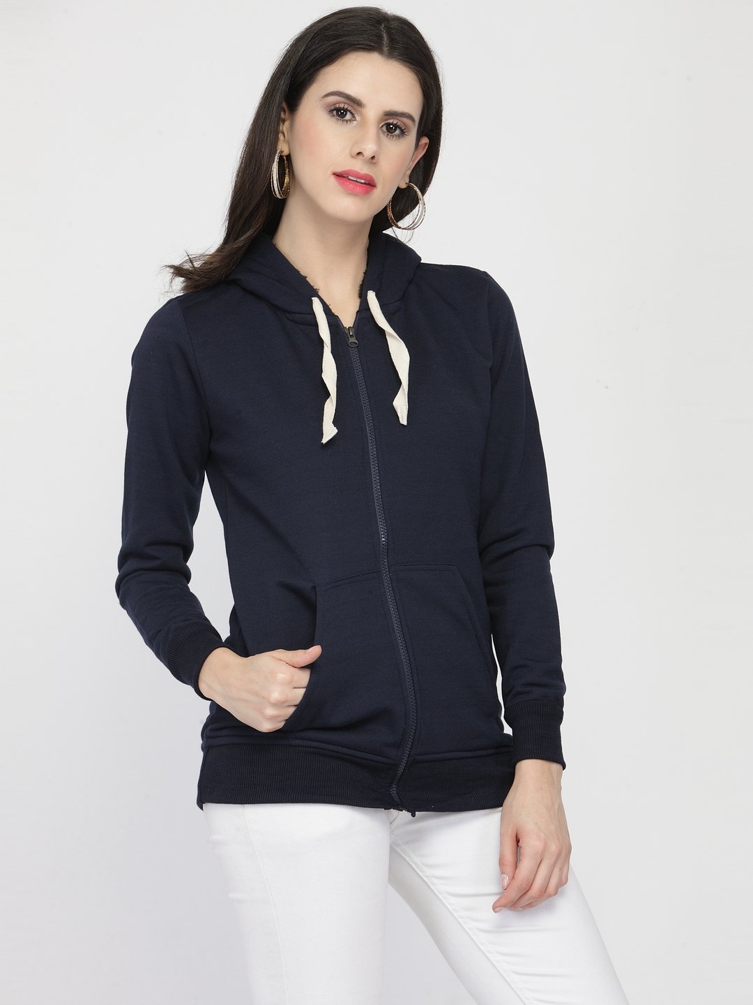 ZARVEY Full Sleeve Solid Women Jacket