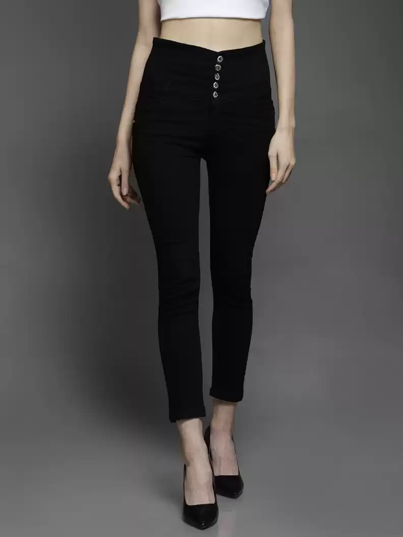 TANDUL  Regular Women Black Jeans