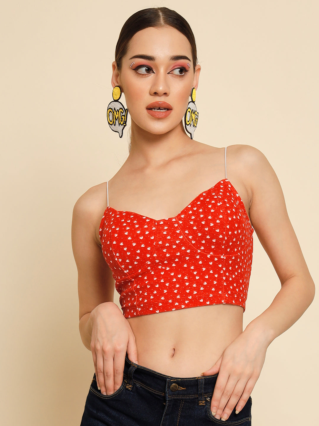 TANDUL  Casual Sleeveless Printed Women Multicolor Top
