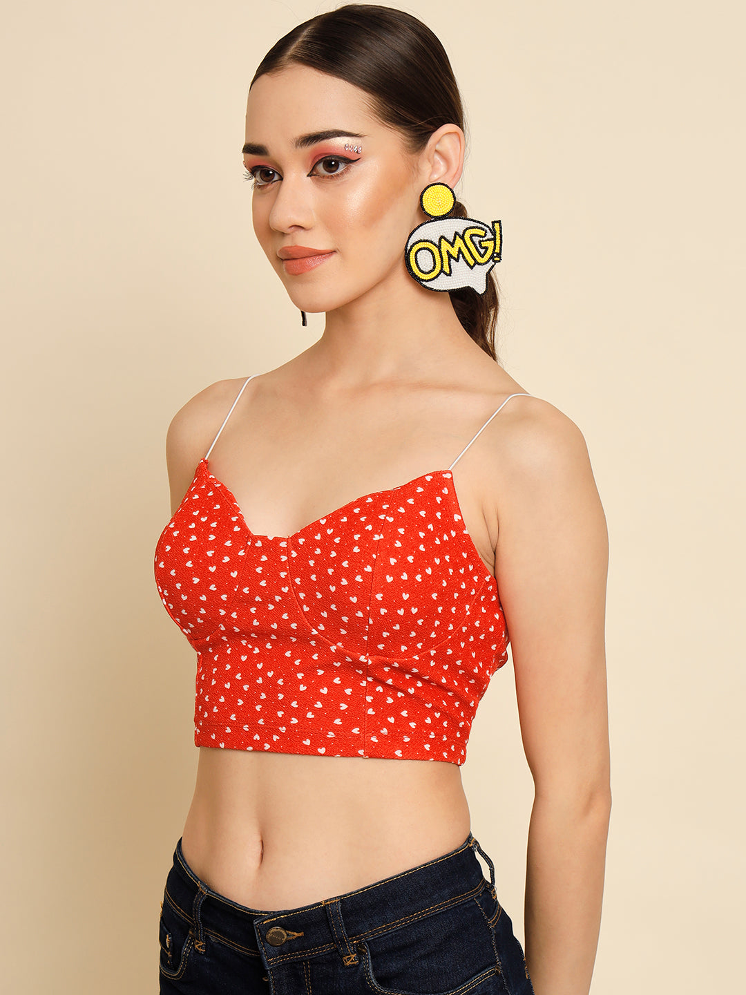 TANDUL  Casual Sleeveless Printed Women Multicolor Top