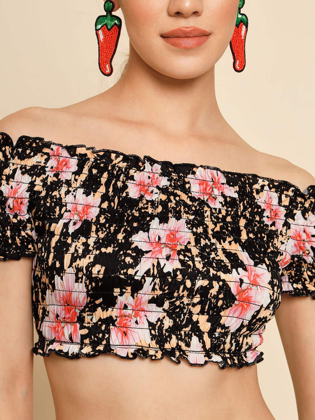 TANDUL  Casual Sleeveless Printed Women Multicolor Top