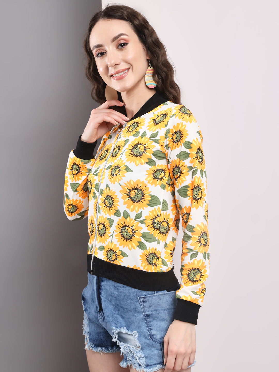 TANDUL Women Printed Casual Jacket