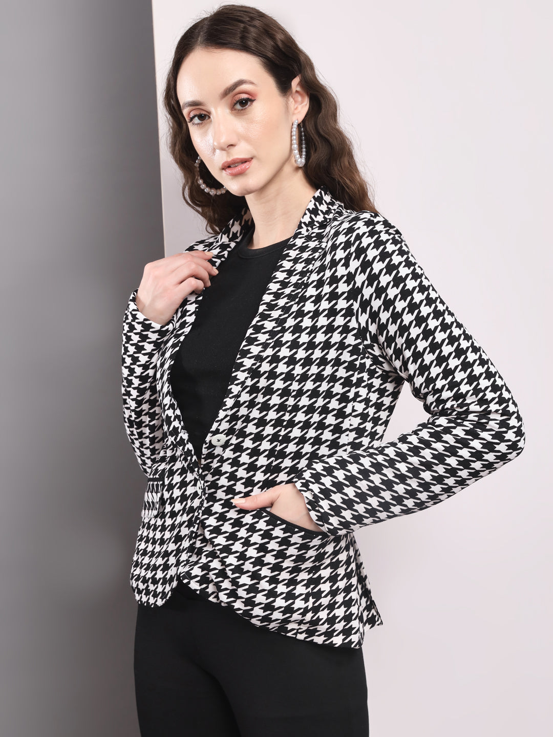 TANDUL Women Printed Single Breasted Casual Blazer  (Multicolor)