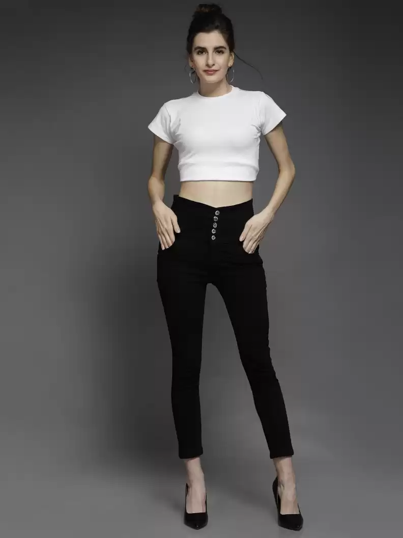 TANDUL  Regular Women Black Jeans