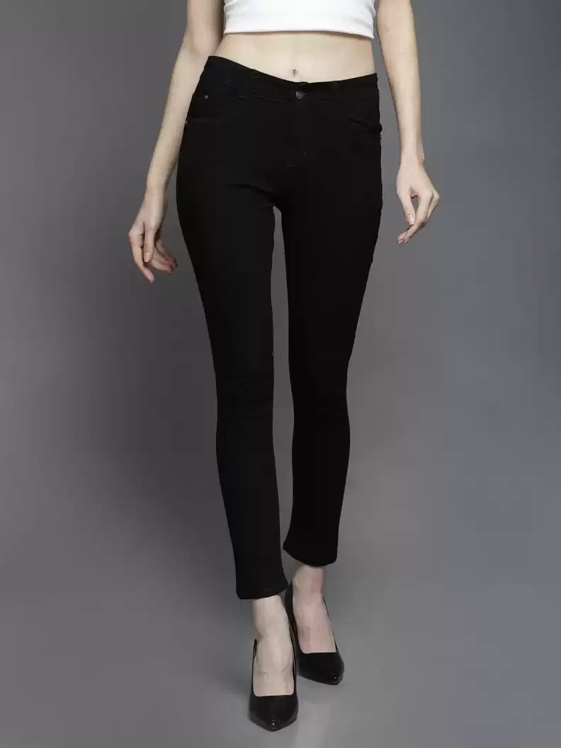 TANDUL  Regular Women Black Jeans