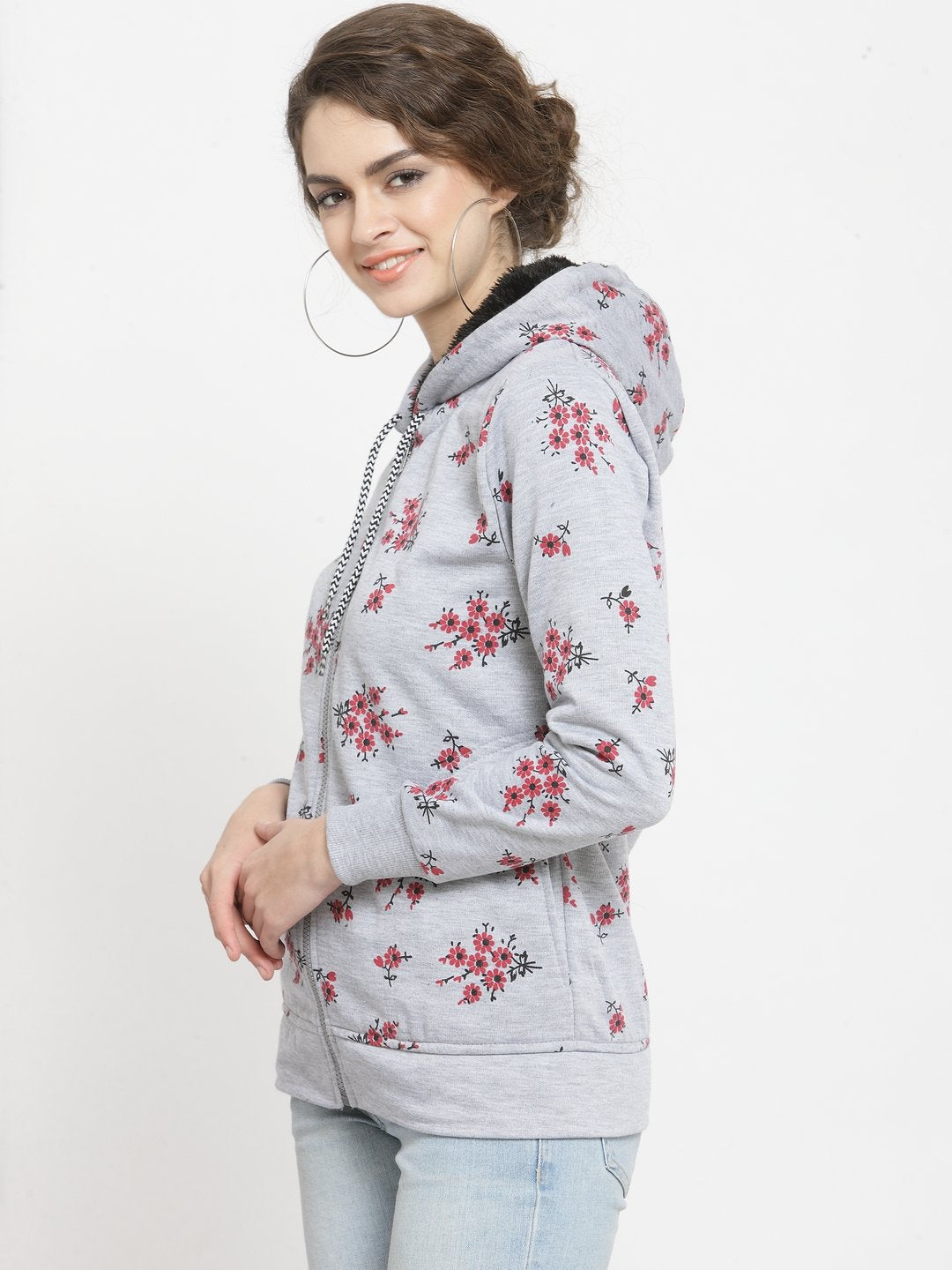 ZARVEY Full Sleeve Printed, Floral Print Women Jacket